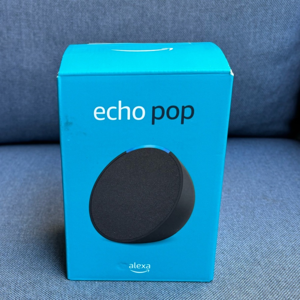 Alexa Echo Pop Smart Speaker in Black